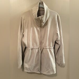 Lululemon Softstream Cinch-waist Full Zip Jacket in Light Tan, 4